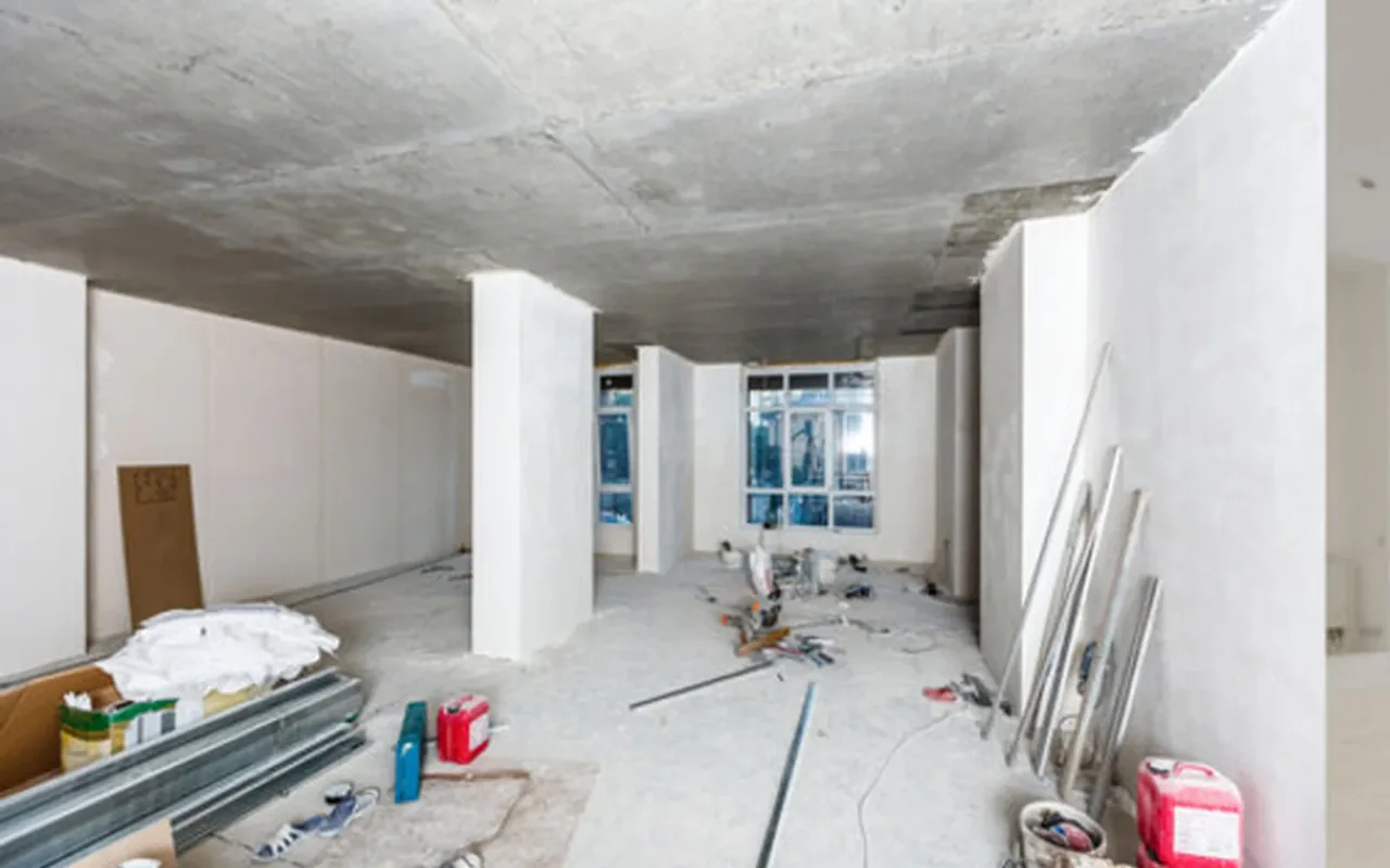 Представительский офис 120 м² — до ремонта